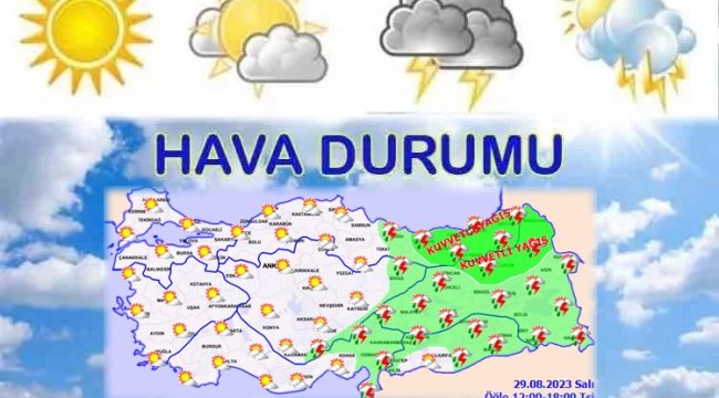 Meteoroloji'den kuvvetli yağış uyarısı