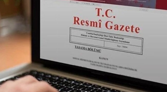 OVP Resmi Gazete'de yayımlandı