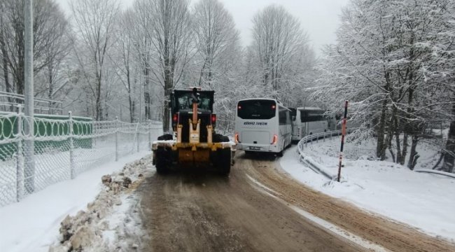 Kocaeli'nin kar kaplanları iş başında