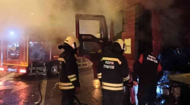 Konya'da güvenlik görevlisinin dikkati faciayı önledi