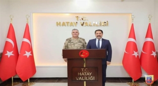 Orgeneral Çardakçı’dan Hatay Valisi Masatlı'ya ziyaret