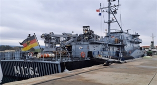 FGS GROMITZ mayın avlama gemisi, Çanakkale’ye liman ziyareti gerçekleştirdi