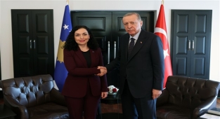 Cumhurbaşkanı Erdoğan, Kosova Cumhurbaşkanı Osmani-Sadriu ile görüştü