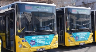 İETT, 500T hattına 5 yeni otobüs daha ekledi