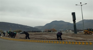 Kayseri Büyükşehir'in peyzaj çalışmaları