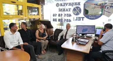 Başkan Özdemir’den taksici esnafına ziyaret