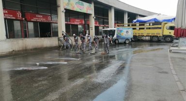 Büyükşehir Hal Kompleksi’nde kapsamlı temizlik çalışması