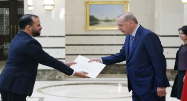 Guatemala Büyükelçisi Recinos, Cumhurbaşkanı Erdoğan'a güven mektubu sundu