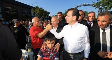 İmamoğlu, Alevi vatandaşların aşure lokmasına ortak oldu