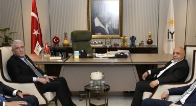 İYİ Parti Genel Başkanı Dervişoğlu, HAK-İŞ Konfederasyonu Başkanı Arslan’ı kabul etti