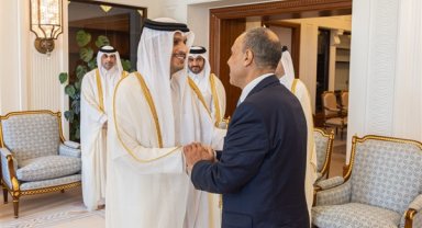 Katar Dışişleri Bakanı Abdurrahman, Mısırlı mevkidaşı Abdelatty ile bir araya geldi