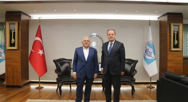 Kaymakam Karacan’dan Başkan Büyükkılıç’a ziyaret