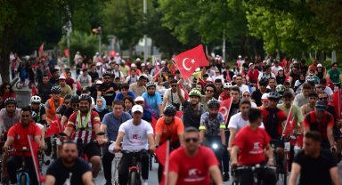 Kayseri'de bisiklet turu etkinliği düzenlendi