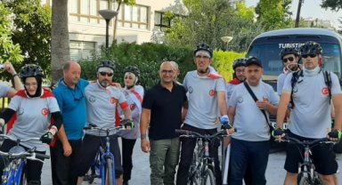 Rumi Görme Engelliler Derneği Üyeleri, KKTC’de pedal çevirdi