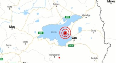 Van'da deprem