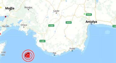 Akdeniz’de 4.1 büyüklüğünde deprem