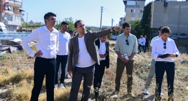 Başkan Eşki ve İZSU Genel Müdürü Erdoğan’dan inceleme turu