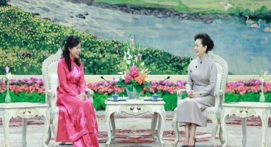 Çin-Vietnam First Lady çay sohbeti