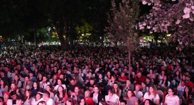 Eskişehir'de Filenin Sultanları'nın maçı dev ekrandan izlendi