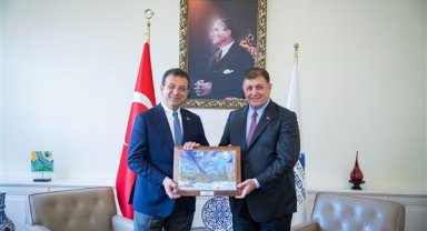 İzmir Büyükşehir Belediye Başkanı Tugay, İmamoğlu'u ağırladı