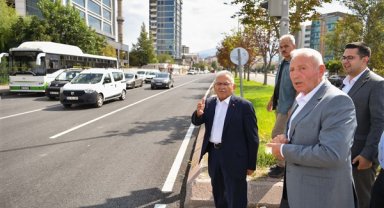 Büyükkılıç, Tacettin Veli Bulvarı’ndaki çalışmaları inceledi