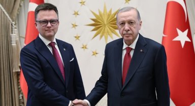 Cumhurbaşkanı Erdoğan, Polonya Meclis Başkanı Holownia'yı kabul etti