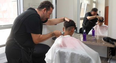 Yenimahalleli öğrencilere okul öncesi saç tıraşı