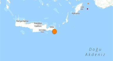 Akdeniz'de deprem
