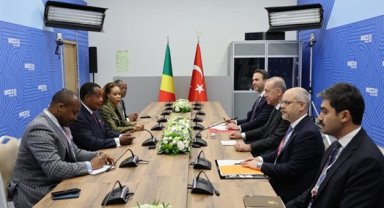 Cumhurbaşkanı Erdoğan, Kongo Cumhuriyeti Cumhurbaşkanı Nguesso ile görüştü
