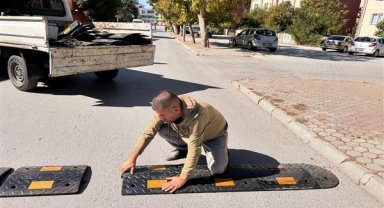 Dinar’da trafik güvenliği için kasis çalışmaları başlatıldı