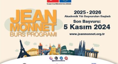 Jean Monnet Burs Programı 2025-2026 akademik yılı başvuruları devam ediyor