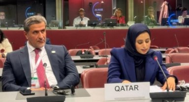 Katar Devleti Daimi Temsilcisi Yardımcısı El Suveydi, Cenevre’de konferansa katıldı