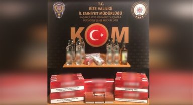 Rize'de kaçakçılık operasyonu