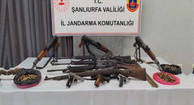 Şanlıurfa'da çok sayıda silah ele geçirildi