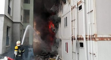 Antakya’da işçilerin kaldığı konteynerde yangın