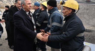 Başkan Yavaş’tan grevdeki maden işçilerine destek ziyareti