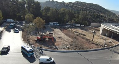 Büyükşehir’den otogar önüne peyzaj çalışması