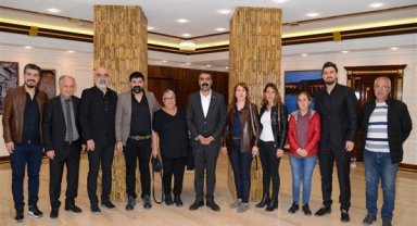 Eş Başkan Hatun, Diş Hekimleri Odası Başkanı Güney ile bir araya geldi