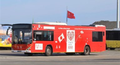 İETT’den Türkiye ile Japonya arasındaki diplomatik ilişkilerin 100. yılına özel otobüs