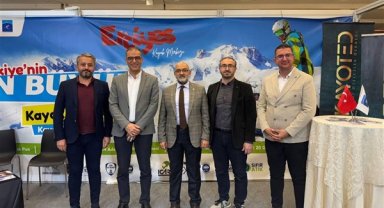 Kayseri Büyükşehir Belediyesi Erciyes A.Ş., fuarlarda kış turizm seçeneklerini tanıtıyor