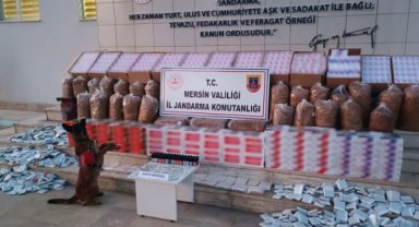 Mersin'de 330 bine yakın kaçak makaron ele geçirildi
