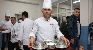 Sandıklı'da öğretmenler yemek yarışı yaptı