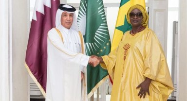 Katarlı Bakan Al Muraikhi, Senegal Dışişleri Bakanı Fall ile bir araya geldi