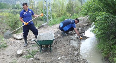 Muğla Büyükşehir Belediyesi, sulama kanallarını yenileme çalışması başlattı