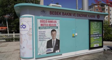 Çorlu'da bebek bakım ve emzirme kabinleri hizmete sunuldu