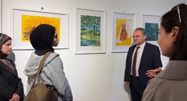 Çorum'da Özgün Baskı Resim Sergisi açıldı