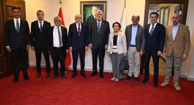 Dervişoğlu, Türk Ocakları Genel Başkanı Öz ve heyetini kabul etti