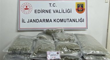 Edirne'de 16,5 kilogram skunk ele geçirildi