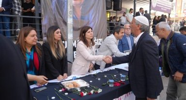 Eş Başkan Bucak, Önder için kurulan taziyeyi ziyaret etti