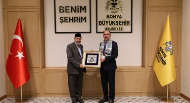 Filistin Alimler Heyeti Başkanı Tekruri Başkan Altay’ı ziyaret etti